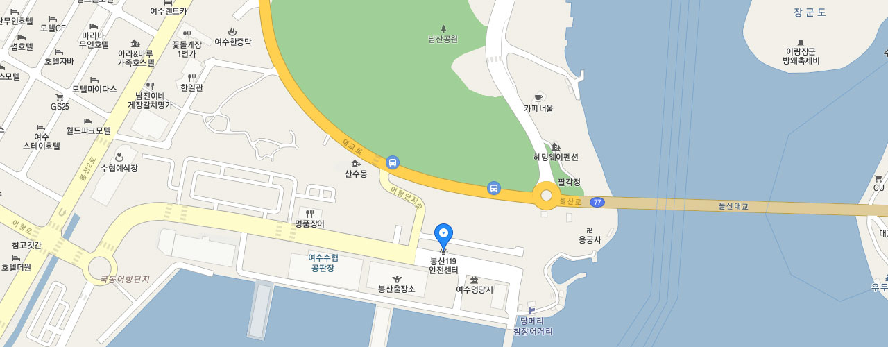 봉산119안전센터 지도