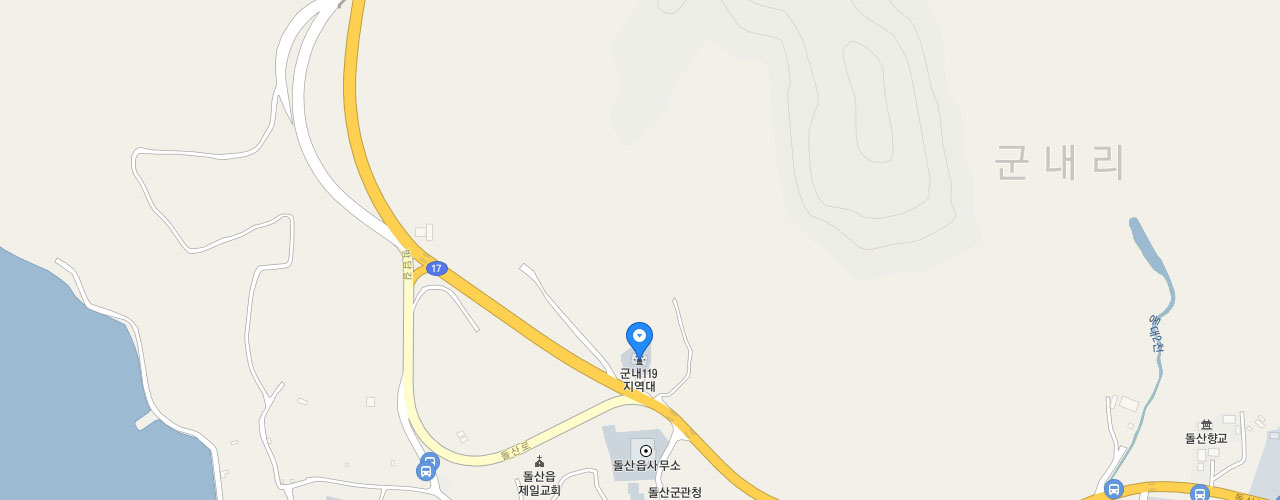 군내119지역대 지도