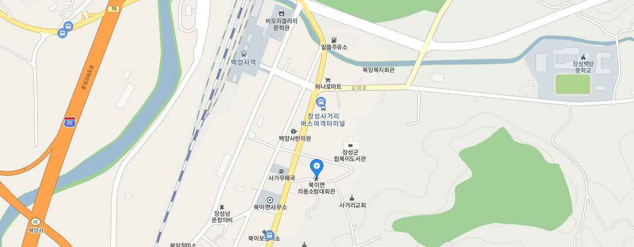 북이119지역대 지도
