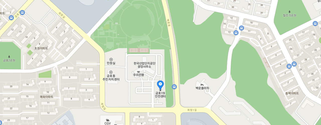 금호119안전센터 지도