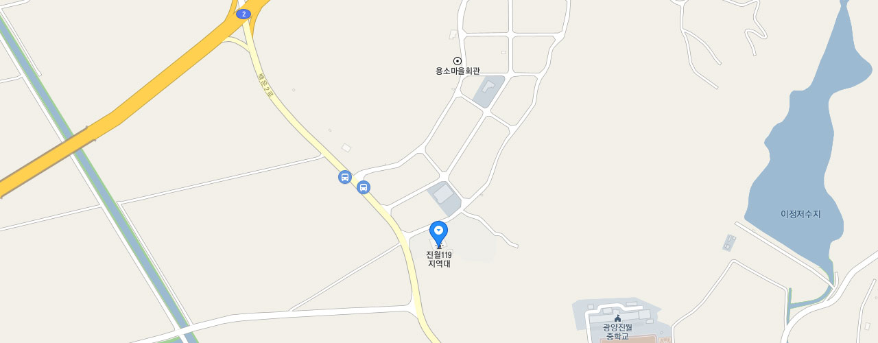 진월119지역대 지도