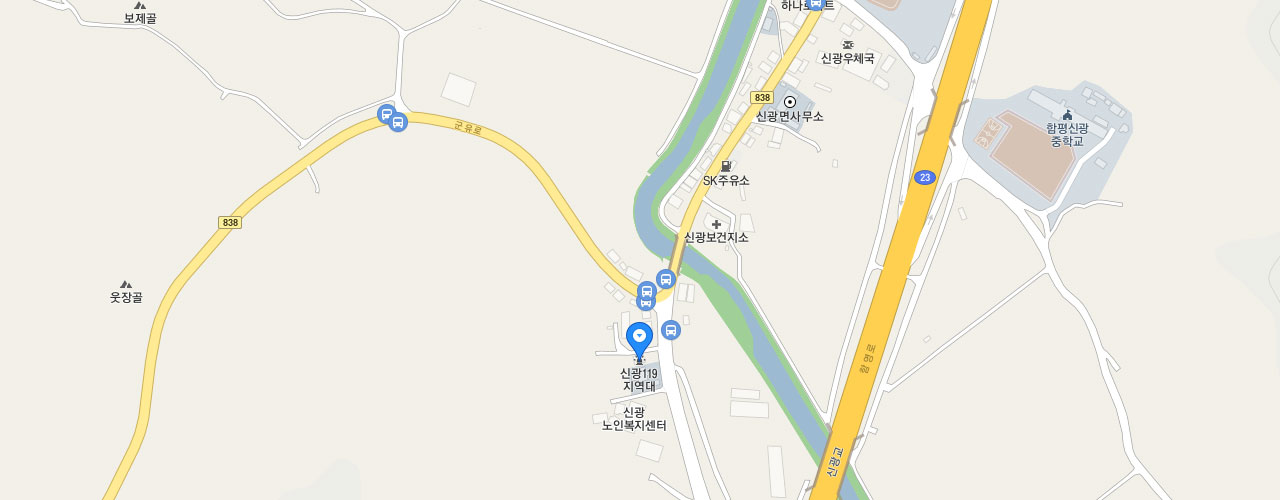 신광119지역대 지도