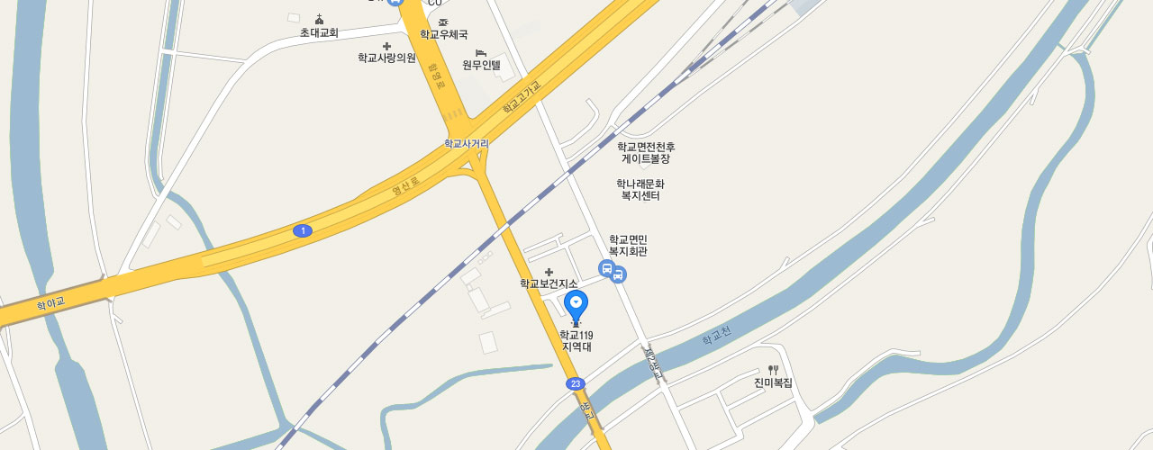 학교119지역대 지도