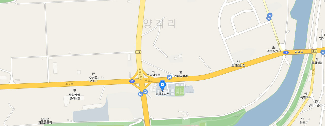 담양소방서 지도
