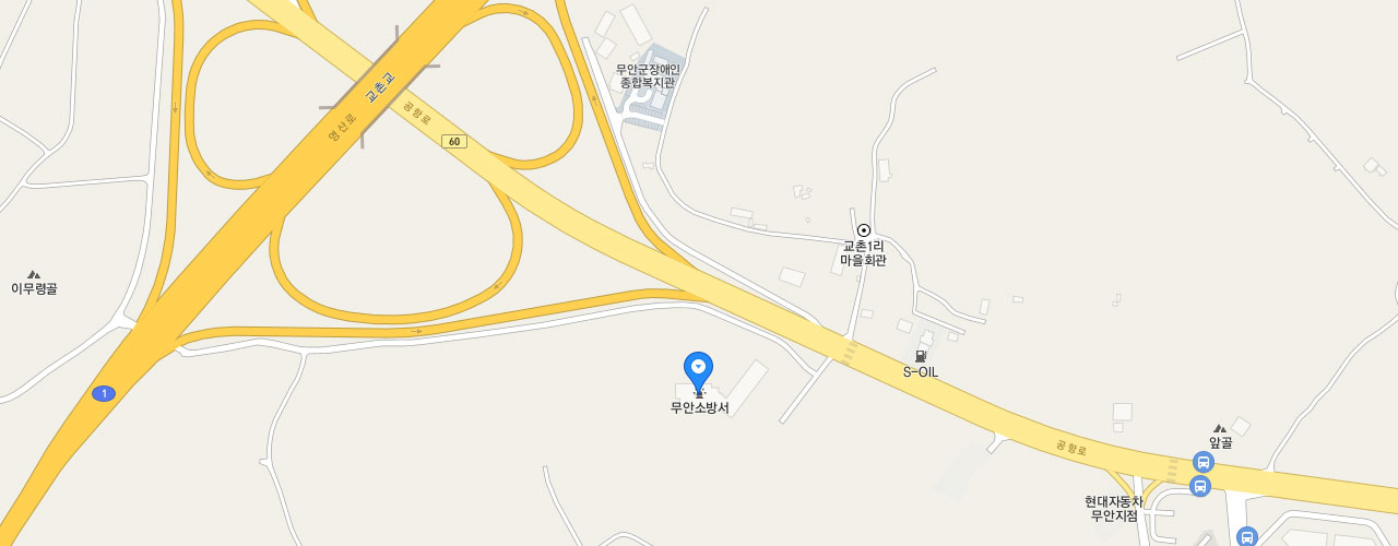 무안소방서 지도