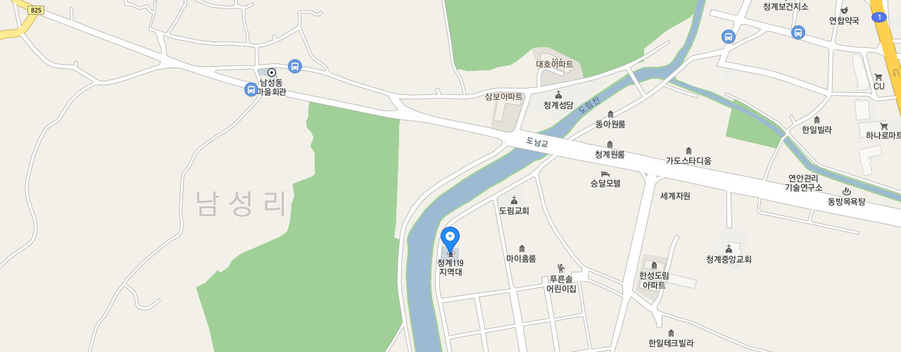 청계119지역대 지도