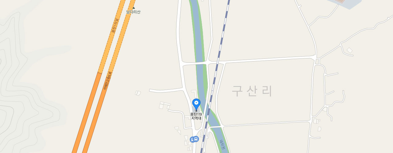 몽탄119지역대 지도