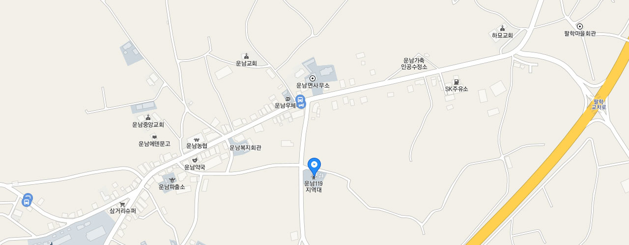 운남119지역대 지도
