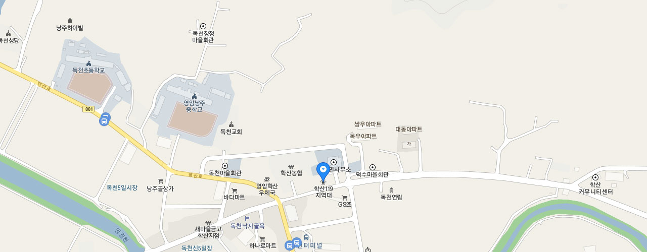 학산119지역대 지도