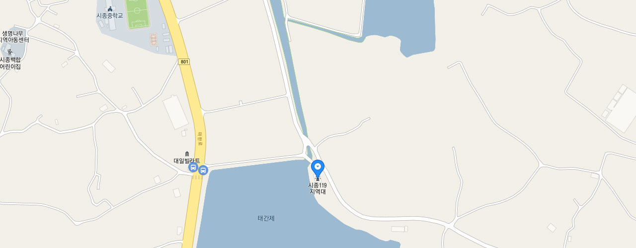 시종119지역대 지도
