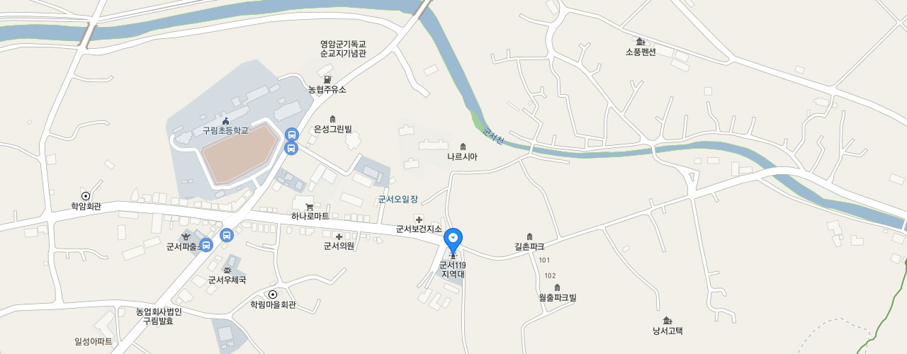 군서119지역대 지도