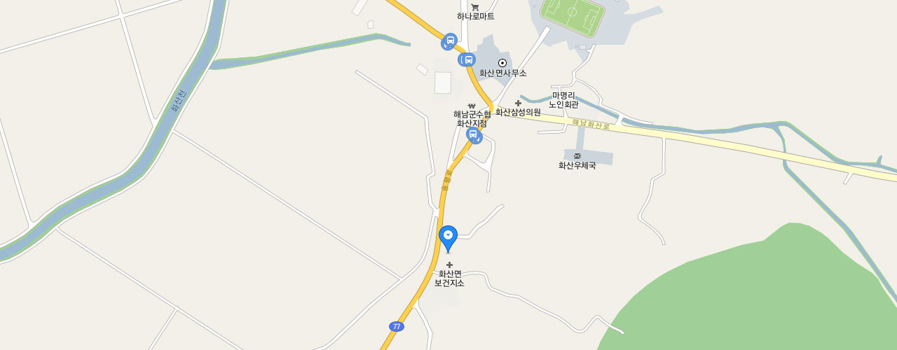 화산119지역대 지도