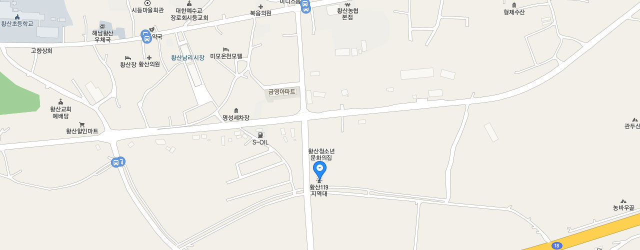 황산119지역대 지도