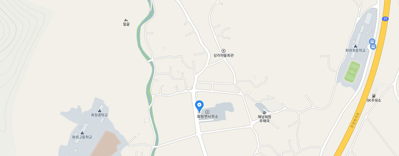 화원119지역대 지도