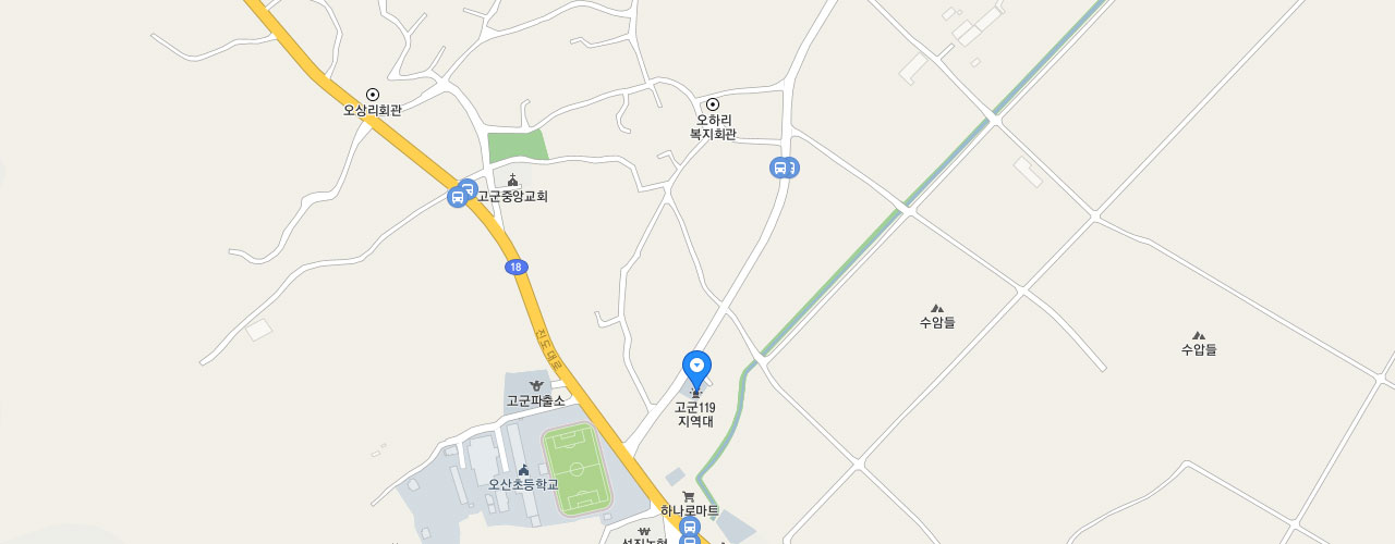 고군119지역대 지도