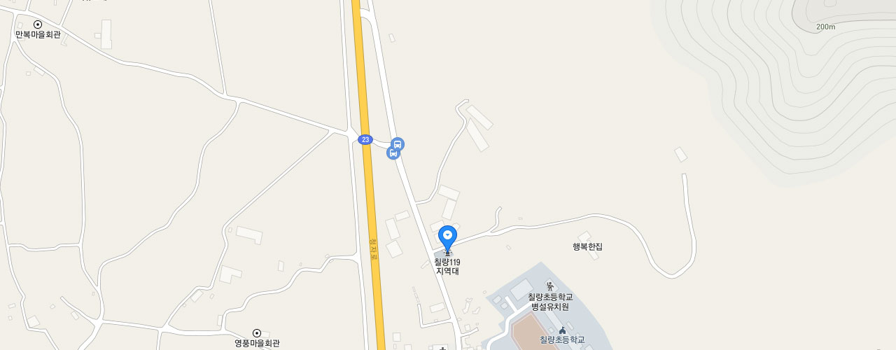 칠량119지역대 지도