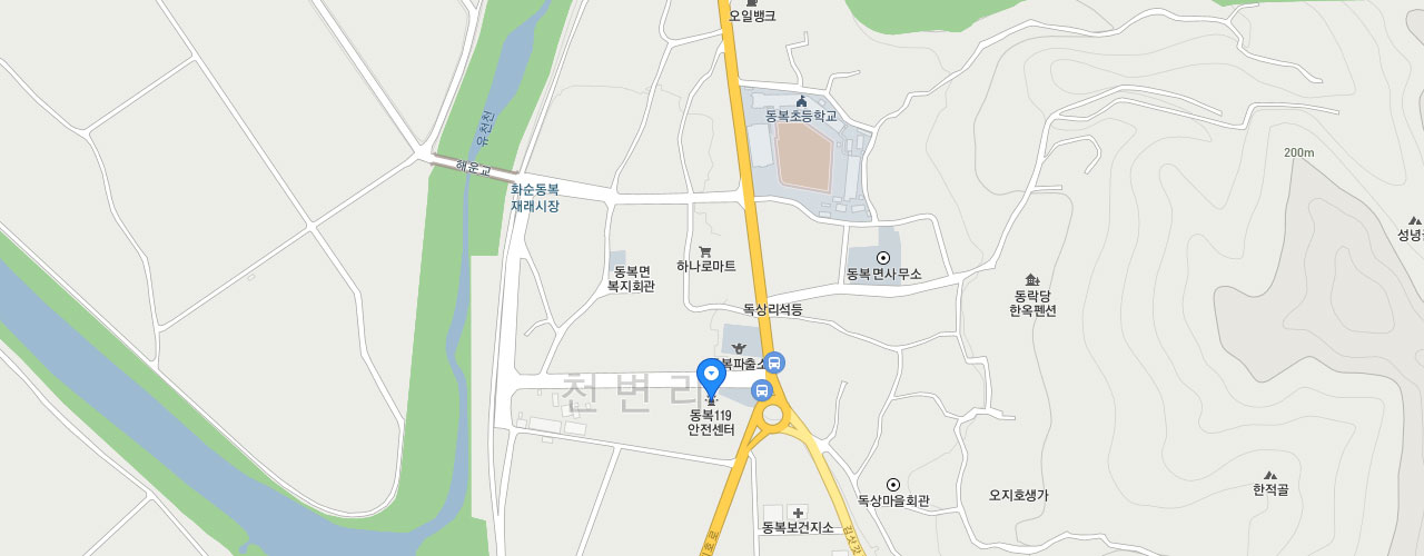 동복119안전센터 지도