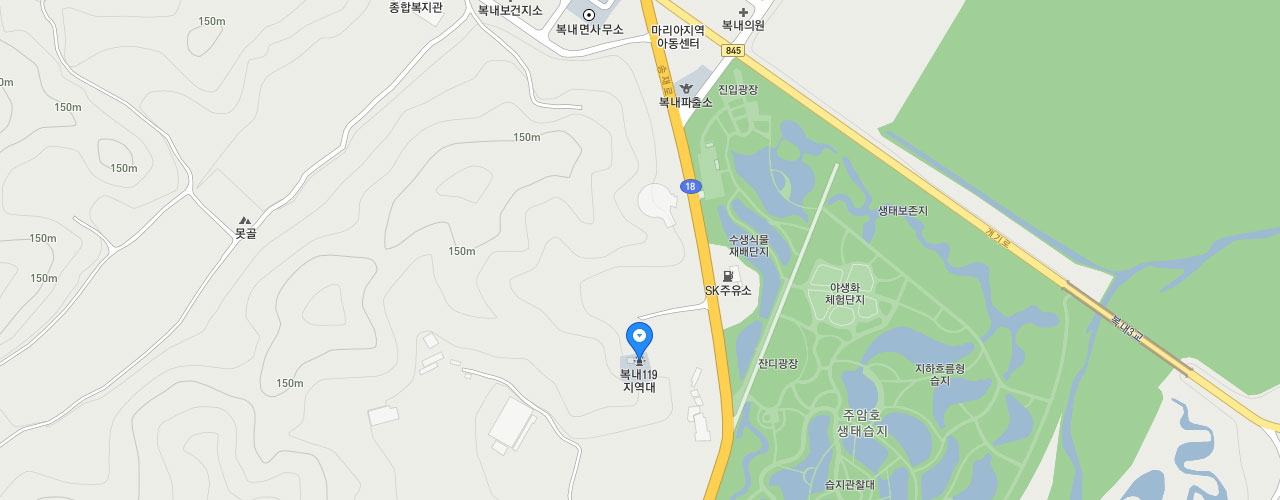 복내119지역대 지도