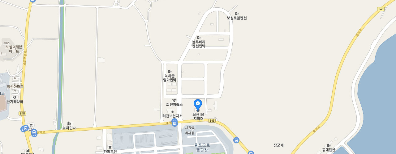 회천119지역대 지도