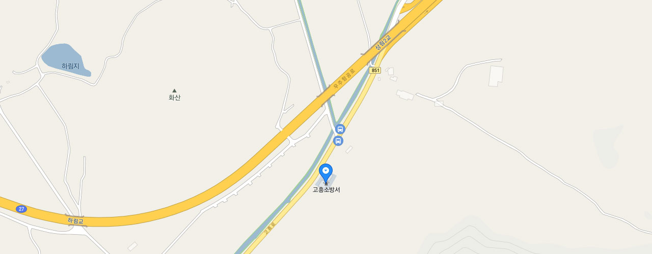 고흥소방서 지도