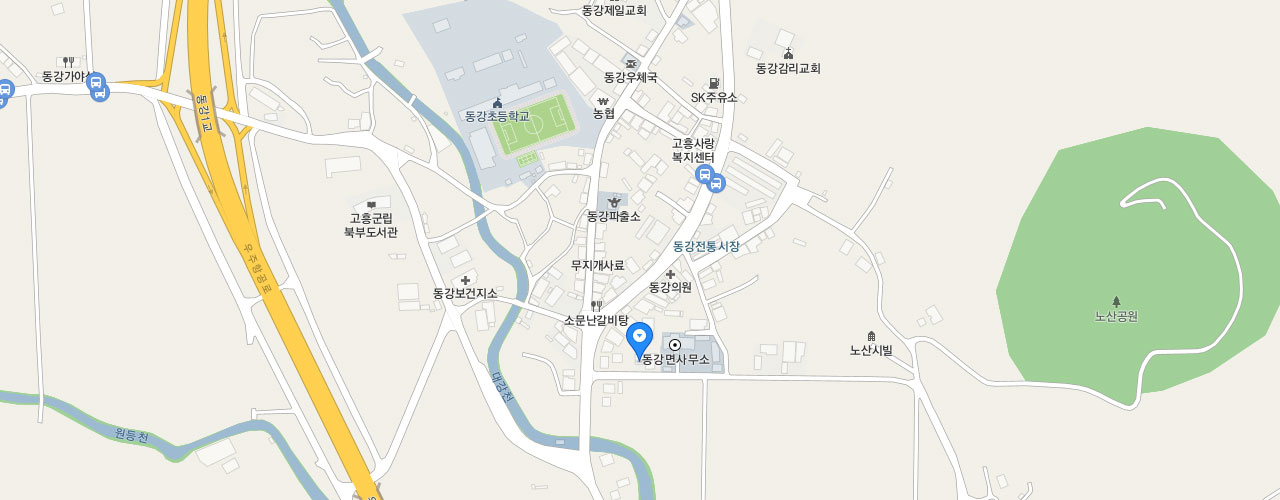 동강119지역대 지도