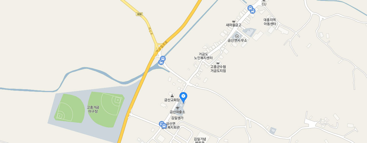 금산119지역대 지도