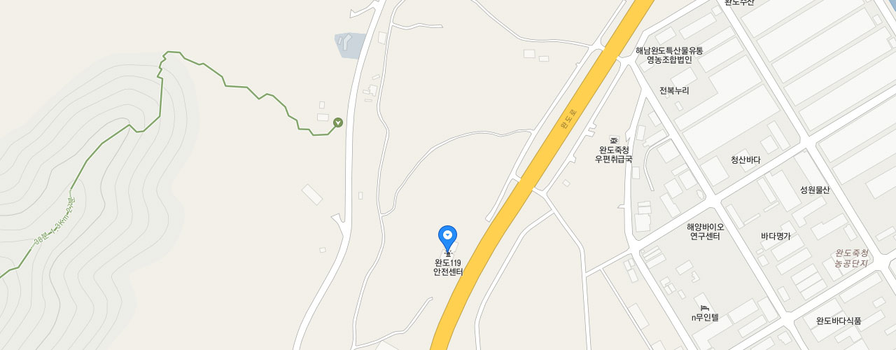 완도소방서 지도
