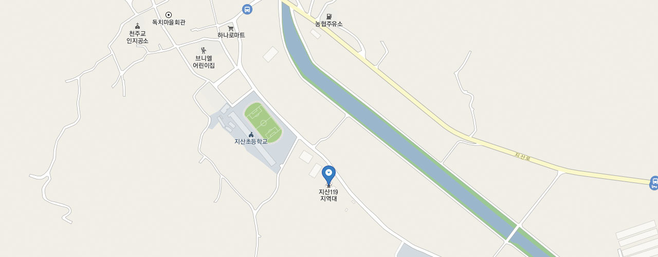 지산119지역대 지도