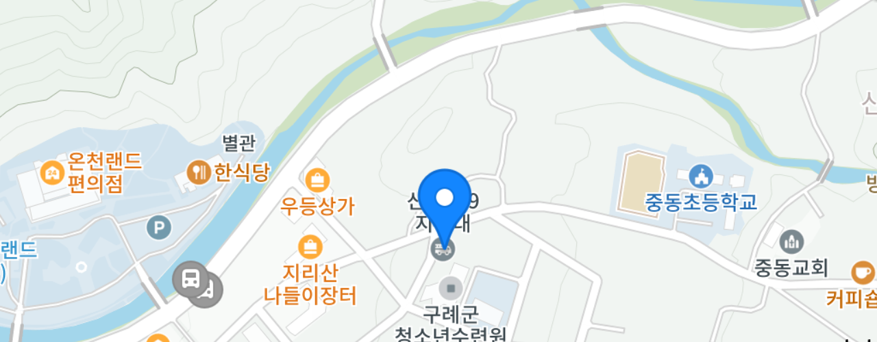 산동119지역대 지도.