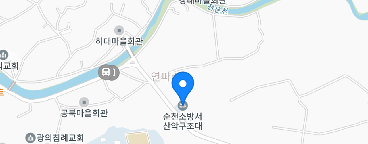 구례 산악구조대 지도