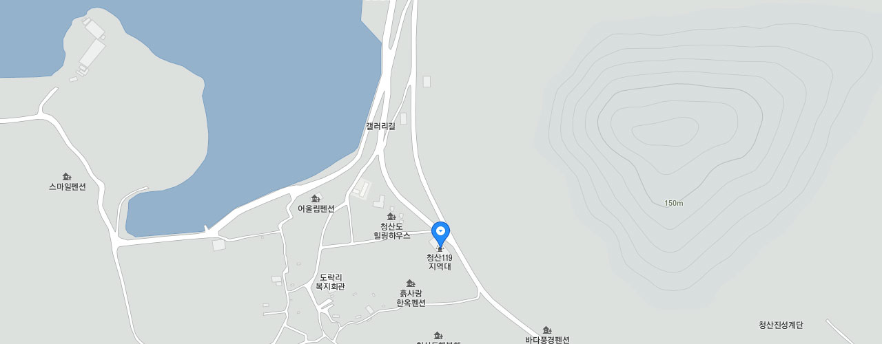 청산119지역대 지도