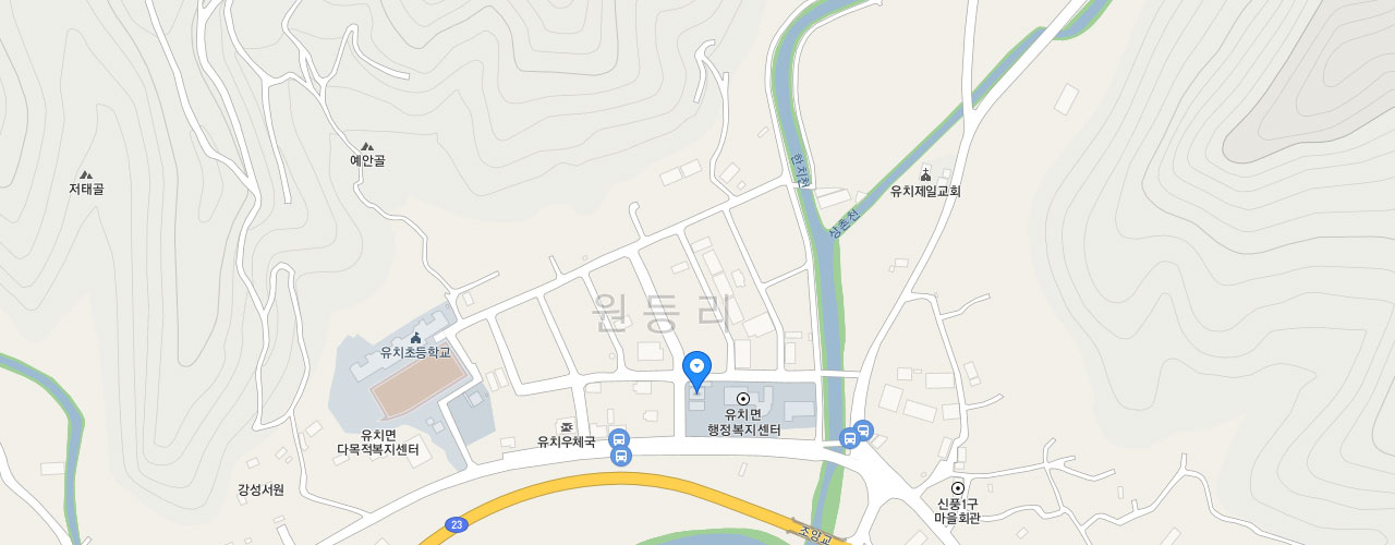 유치119지역대 지도