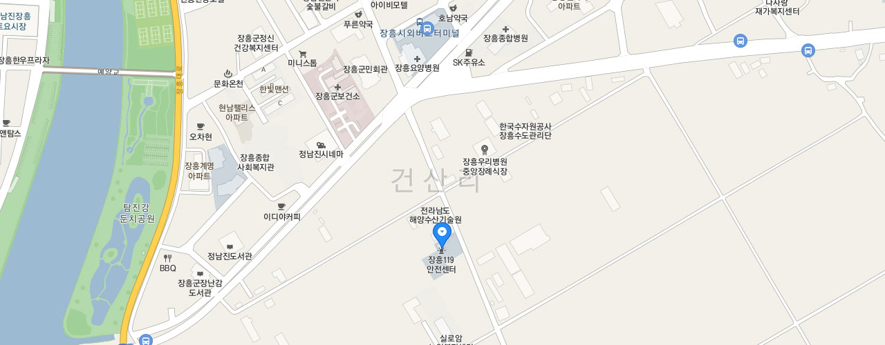 장흥119안전센터 지도